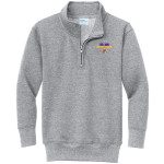 ARMSTRONG TOWNSHIP HIGH SCHOOL TROJANS <span class="pdp-name-mascot">ARMSTRONG TOWNSHIP TROJANS</span> Port & Company Youth Core Fleece 1/4-Zip Pullover Sweatshirt Front Thumbnail