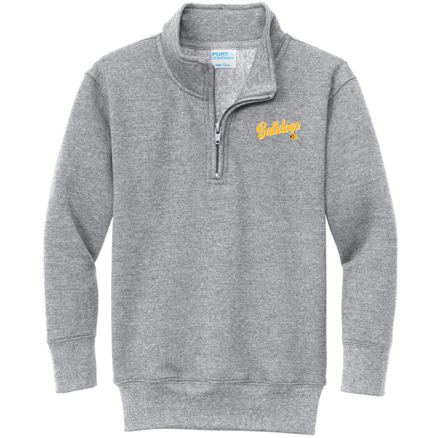 BETTENDORF HIGH SCHOOL BULLDOGS <span class="pdp-name-mascot">BETTENDORF BULLDOGS</span> Port & Company Youth Core Fleece 1/4-Zip Pullover Sweatshirt