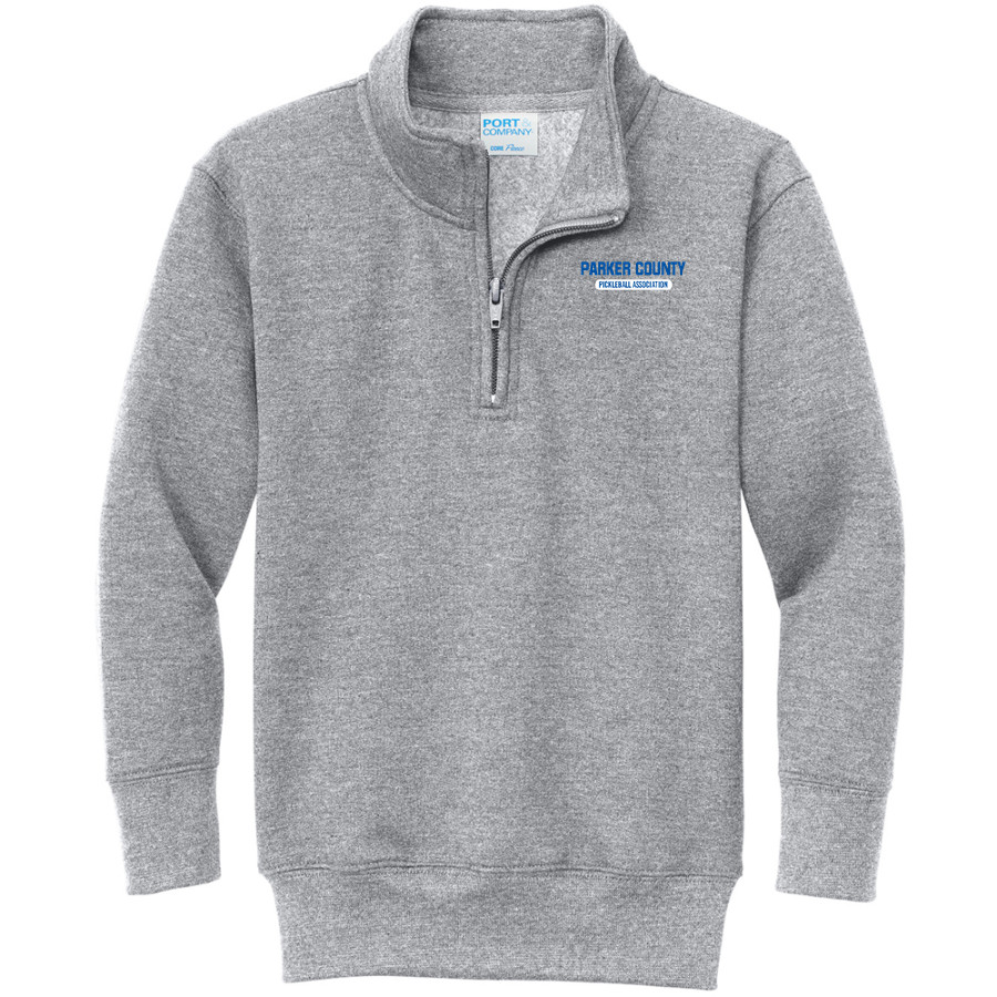 Parker County Pickleball Association <span class="pdp-name-mascot">Parker County Pickleball Association</span> Port & Company Youth Core Fleece 1/4-Zip Pullover Sweatshirt