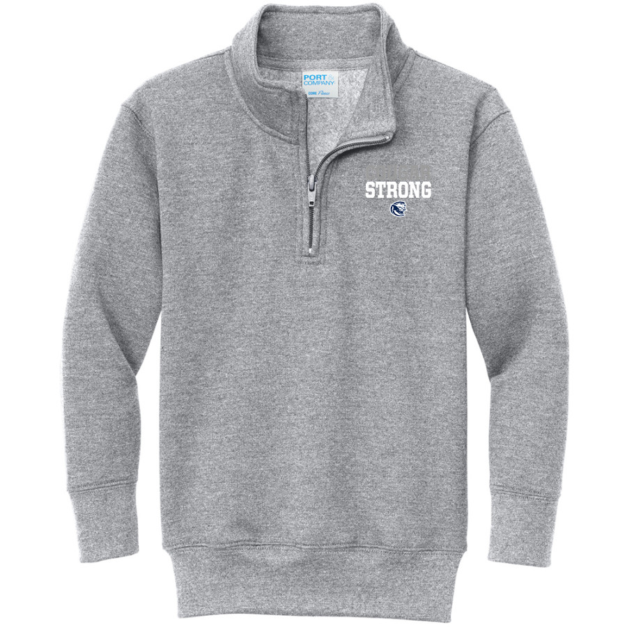 CORNERSTONE ACADEMY COUGARS <span class="pdp-name-mascot">CORNERSTONE COUGARS</span> Port & Company Youth Core Fleece 1/4-Zip Pullover Sweatshirt