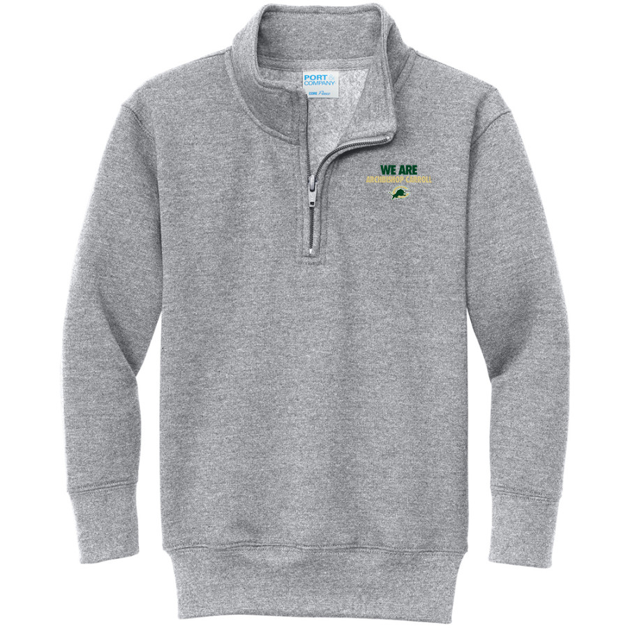 ARCHBISHOP CARROLL HIGH SCHOOL LIONS <span class="pdp-name-mascot">ARCHBISHOP CARROLL LIONS</span> Port & Company Youth Core Fleece 1/4-Zip Pullover Sweatshirt