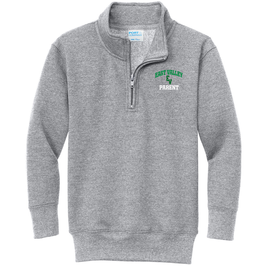 EAST VALLEY HIGH SCHOOL KNIGHTS Port & Company Youth Core Fleece 1/4-Zip Pullover Sweatshirt