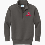 Benedictine University Mesa Redhawks <span class="pdp-name-mascot">Benedictine University Redhawks</span> Port & Company Youth Core Fleece 1/4-Zip Pullover Sweatshirt Front Thumbnail