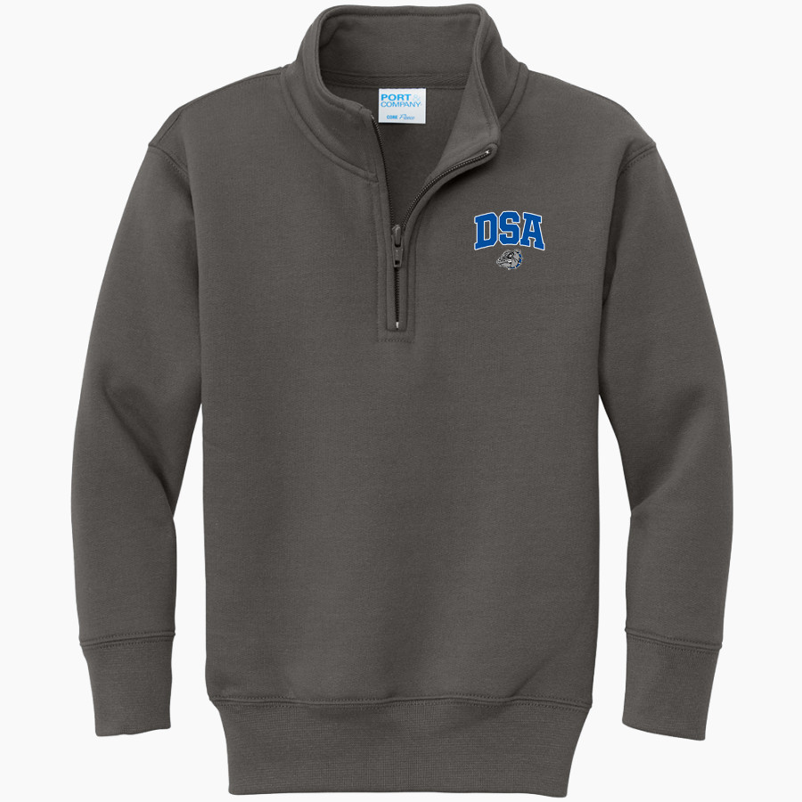 DSA BULLDOGS Port & Company Youth Core Fleece 1/4-Zip Pullover Sweatshirt