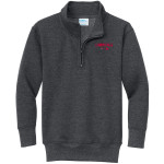 LAWNDALE HIGH SCHOOL CARDINALS <span class="pdp-name-mascot">LAWNDALE CARDINALS</span> Port & Company Youth Core Fleece 1/4-Zip Pullover Sweatshirt Front Thumbnail