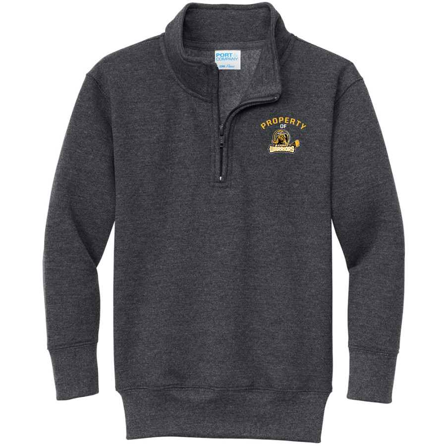 Woburn Youth Hockey Bulls <span class="pdp-name-mascot">Woburn Youth Hockey Bulls</span> Port & Company Youth Core Fleece 1/4-Zip Pullover Sweatshirt