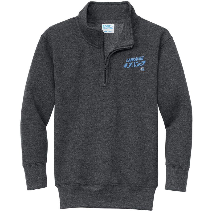 Kankakee Kays <span class="pdp-name-mascot">Kankakee High School Kays</span> Port & Company Youth Core Fleece 1/4-Zip Pullover Sweatshirt
