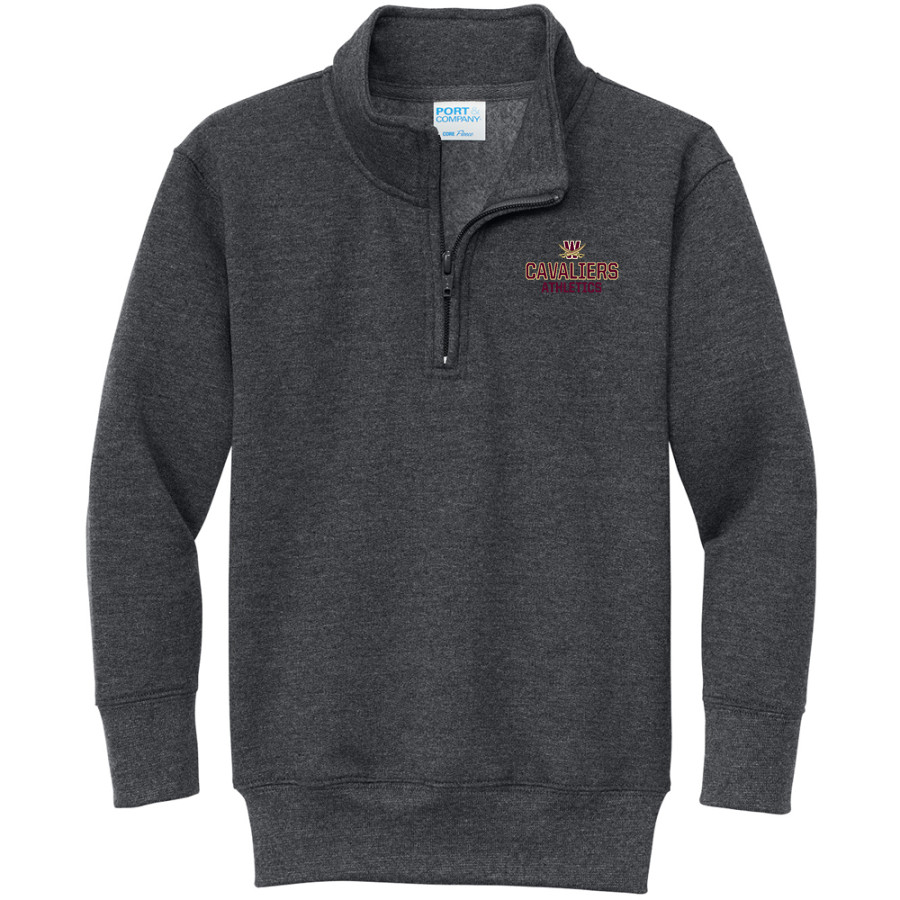 Walsh Cavaliers Port & Company Youth Core Fleece 1/4-Zip Pullover Sweatshirt