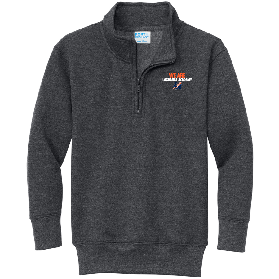 LaGrange Academy Warriors <span class="pdp-name-mascot">LaGrange Academy Warriors</span> Port & Company Youth Core Fleece 1/4-Zip Pullover Sweatshirt