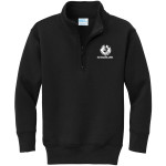 Roxbury Latin Port & Company Youth Core Fleece 1/4-Zip Pullover Sweatshirt Front Thumbnail