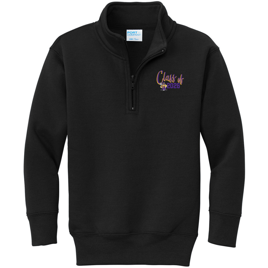 FARMINGTON HIGH SCHOOL FARMERS <span class="pdp-name-mascot">FARMINGTON FARMERS</span> Port & Company Youth Core Fleece 1/4-Zip Pullover Sweatshirt
