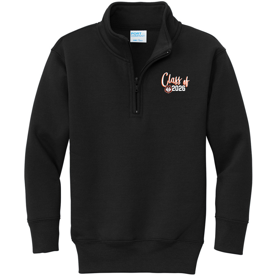 JOHN HERSEY HIGH SCHOOL HUSKIES Port & Company Youth Core Fleece 1/4-Zip Pullover Sweatshirt