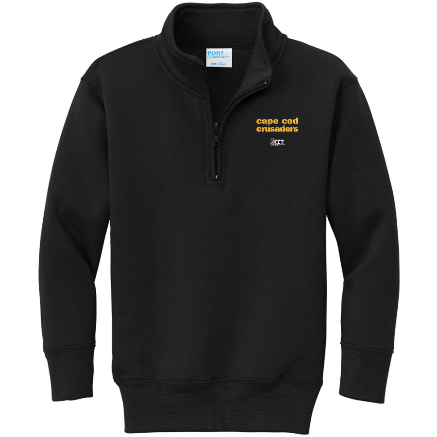 CAPE COD REG TECH HIGH SCHOOL CRUSADERS Port & Company Youth Core Fleece 1/4-Zip Pullover Sweatshirt