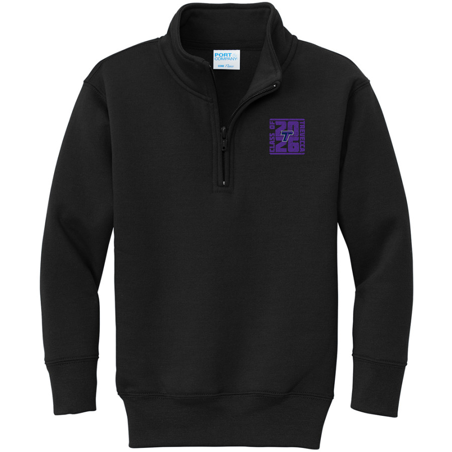 Trevecca University Trojans Port & Company Youth Core Fleece 1/4-Zip Pullover Sweatshirt