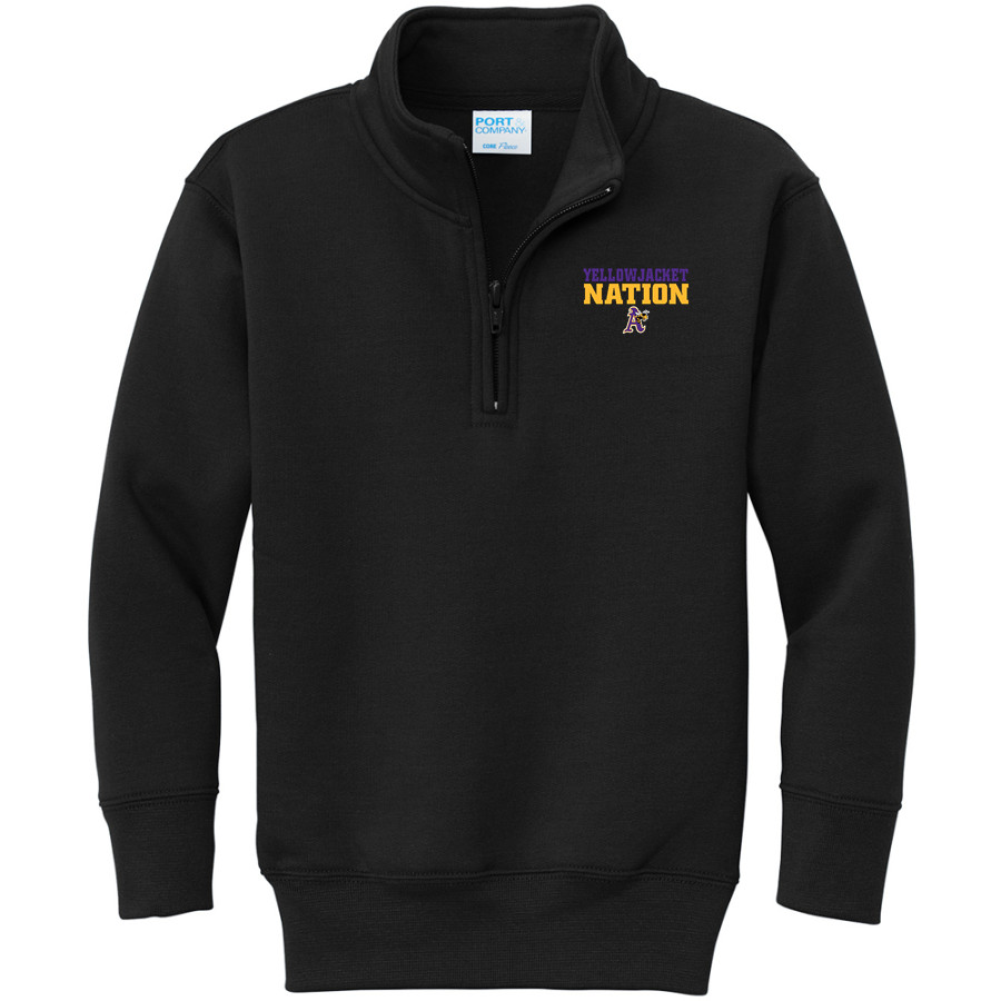 AVONDALE HIGH SCHOOL YELLOWJACKETS <span class="pdp-name-mascot">AVONDALE YELLOWJACKETS</span> Port & Company Youth Core Fleece 1/4-Zip Pullover Sweatshirt