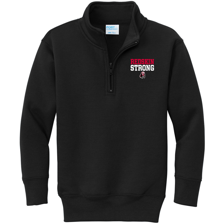 ARCADIA REDSKINS #redskinnation <span class="pdp-name-mascot">ARCADIA REDSKINS</span> Port & Company Youth Core Fleece 1/4-Zip Pullover Sweatshirt