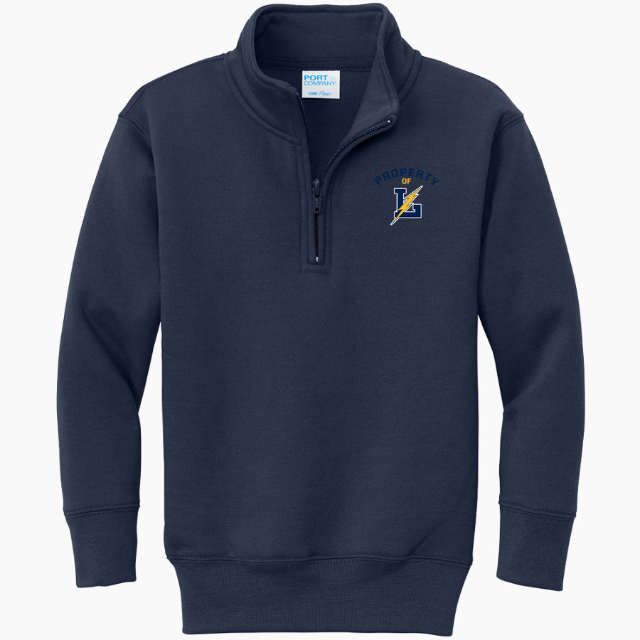 LITTLESTOWN HIGH SCHOOL THUNDERBOLTS <span class="pdp-name-mascot">LITTLESTOWN THUNDERBOLTS</span> Port & Company Youth Core Fleece 1/4-Zip Pullover Sweatshirt