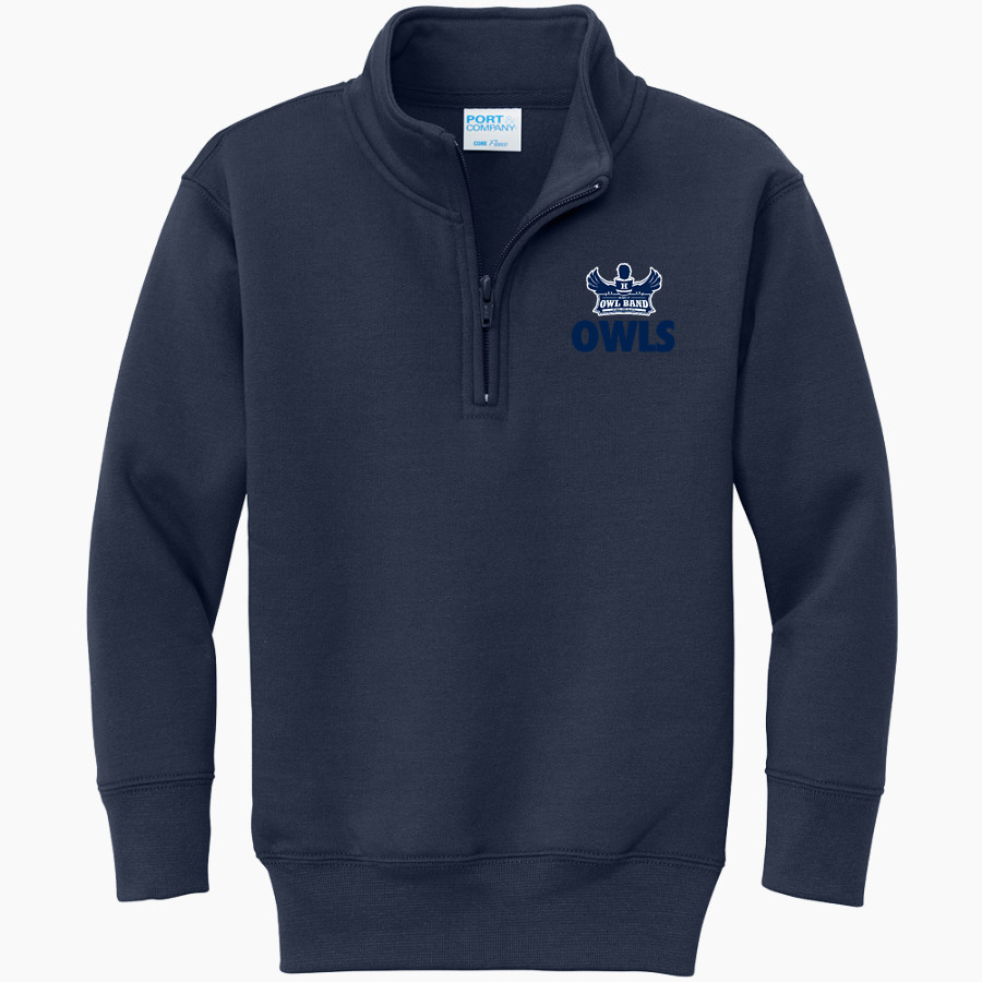 HONDO HIGH SCHOOL OWLS <span class="pdp-name-mascot">HONDO OWLS</span> Port & Company Youth Core Fleece 1/4-Zip Pullover Sweatshirt