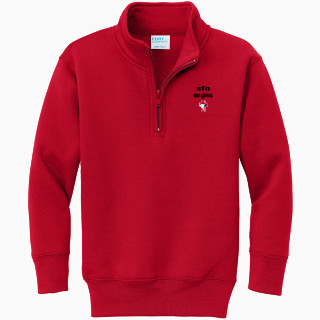 Port & Company Youth Core Fleece 1/4-Zip Pullover Sweatshirt