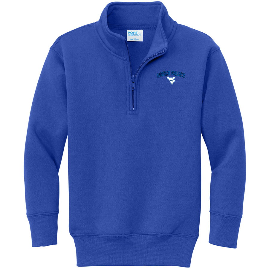 WATER VALLEY HIGH SCHOOL BLUE DEVILS Port & Company Youth Core Fleece 1/4-Zip Pullover Sweatshirt