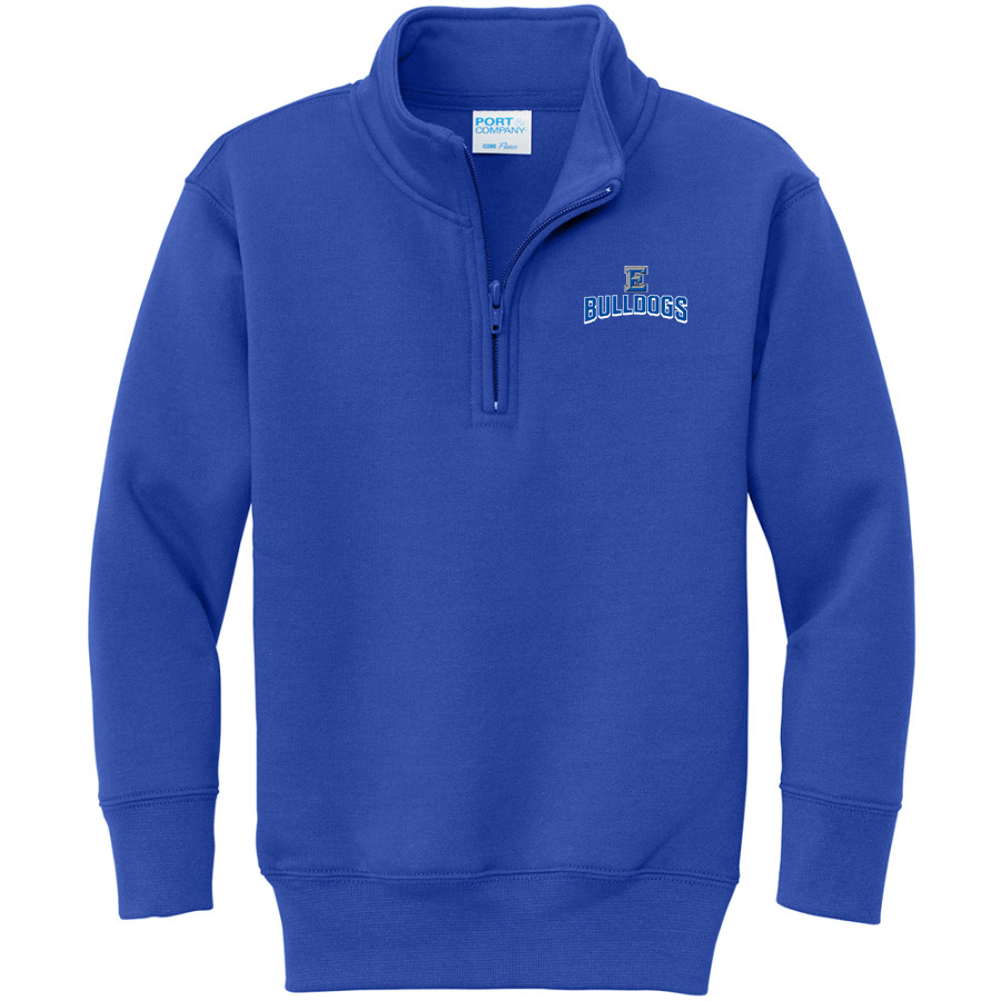 EDEN HIGH SCHOOL BULLDOGS <span class="pdp-name-mascot">EDEN BULLDOGS /LADY</span> Port & Company Youth Core Fleece 1/4-Zip Pullover Sweatshirt