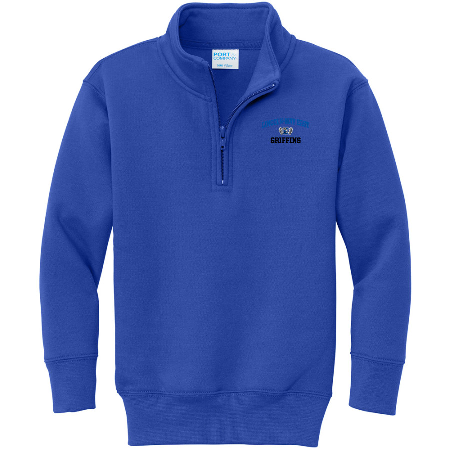 Lincoln-Way East Griffins <span class="pdp-name-mascot">Lincoln Way East High School Griffins</span> Port & Company Youth Core Fleece 1/4-Zip Pullover Sweatshirt