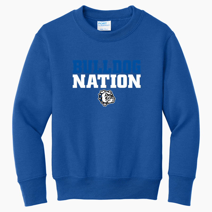 NORTH MASON HIGH SCHOOL BULLDOGS <span class="pdp-name-mascot">NORTH MASON BULLDOGS</span> Port & Company Youth Core Fleece Crewneck Sweatshirt