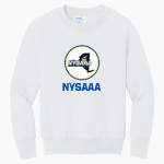 New York State Athletic Administrators Association <span class="pdp-name-mascot">New York State Athletic Administrators Association</span> Port & Company Youth Core Fleece Crewneck Sweatshirt Front Thumbnail