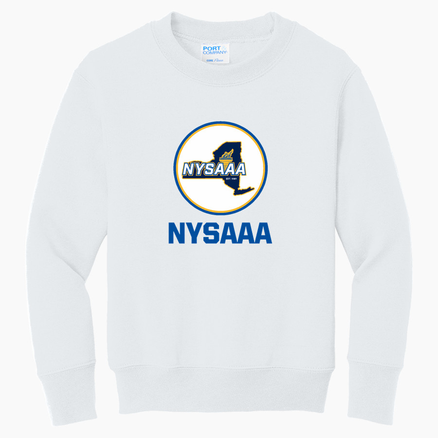 New York State Athletic Administrators Association <span class="pdp-name-mascot">New York State Athletic Administrators Association</span> Port & Company Youth Core Fleece Crewneck Sweatshirt