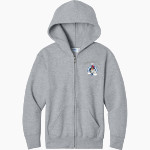 Home Titans <span class="pdp-name-mascot">Home Elementary School Titans</span> Port & Company Youth Core Fleece Full-Zip Hooded Sweatshirt Front Thumbnail