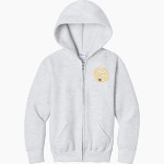 TROUP HIGH SCHOOL TIGERS <span class="pdp-name-mascot">TROUP TIGERS</span> Port & Company Youth Core Fleece Full-Zip Hooded Sweatshirt Front Thumbnail