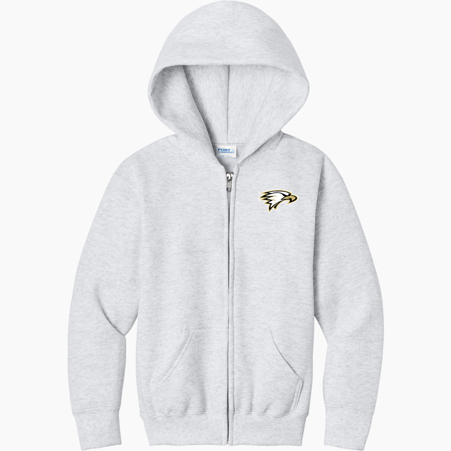 OAK PARK HIGH SCHOOL EAGLES <span class="pdp-name-mascot">OAK PARK EAGLES</span> Port & Company Youth Core Fleece Full-Zip Hooded Sweatshirt