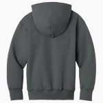 SAINT VINCENT PALLOTTI H S PANTHERS <span class="pdp-name-mascot">SAINT VINCENT PALLOTTI PANTHERS</span> Port & Company Youth Core Fleece Full-Zip Hooded Sweatshirt Back Thumbnail