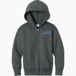 SAINT VINCENT PALLOTTI H S PANTHERS <span class="pdp-name-mascot">SAINT VINCENT PALLOTTI PANTHERS</span> Port & Company Youth Core Fleece Full-Zip Hooded Sweatshirt Front Thumbnail