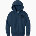 Be Better Foundation Team Derek Fisher <span class="pdp-name-mascot">Derek Fisher Be Better Foundation - Team Derek Fisher</span> Port & Company Youth Core Fleece Full-Zip Hooded Sweatshirt Front Thumbnail