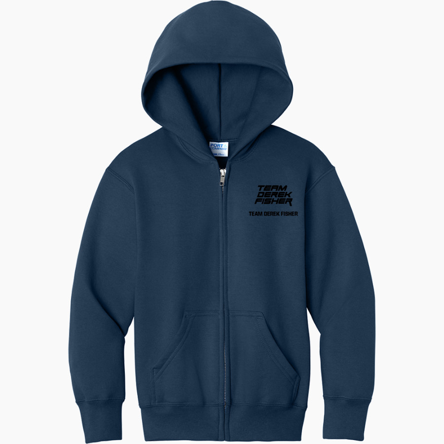 Be Better Foundation Team Derek Fisher <span class="pdp-name-mascot">Derek Fisher Be Better Foundation - Team Derek Fisher</span> Port & Company Youth Core Fleece Full-Zip Hooded Sweatshirt