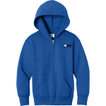 WALDRON SENIOR HIGH SCHOOL MOHAWKS <span class="pdp-name-mascot">WALDRON MOHAWKS</span> Port & Company Youth Core Fleece Full-Zip Hooded Sweatshirt Front Thumbnail