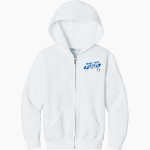Forest Glen Pumas <span class="pdp-name-mascot">Forest Glen Elementary School Pumas</span> Port & Company Youth Core Fleece Full-Zip Hooded Sweatshirt Front Thumbnail