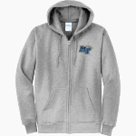 MTSU Blue Raiders Port & Company Men's Core Fleece Full-Zip Hooded Sweatshirt Front Thumbnail