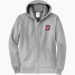 Dunedin Falcons Port & Company Men's Core Fleece Full-Zip Hooded Sweatshirt Front Thumbnail