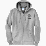 Pride Wrestling Lions <span class="pdp-name-mascot">Pride Wrestling Lions</span> Port & Company Men's Core Fleece Full-Zip Hooded Sweatshirt Front Thumbnail