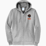 WARSAW HIGH SCHOOL TIGERS <span class="pdp-name-mascot">WARSAW TIGERS</span> Port & Company Men's Core Fleece Full-Zip Hooded Sweatshirt Front Thumbnail