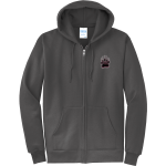 Paideia High Bears <span class="pdp-name-mascot">Paideia High School Bears</span> Port & Company Men's Core Fleece Full-Zip Hooded Sweatshirt Front Thumbnail