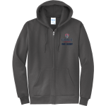 Grace Academy Knights <span class="pdp-name-mascot">Grace Academy Knights</span> Port & Company Men's Core Fleece Full-Zip Hooded Sweatshirt Front Thumbnail