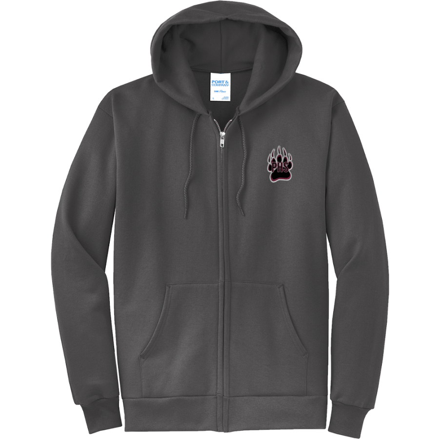 Paideia High Bears <span class="pdp-name-mascot">Paideia High School Bears</span> Port & Company Men's Core Fleece Full-Zip Hooded Sweatshirt