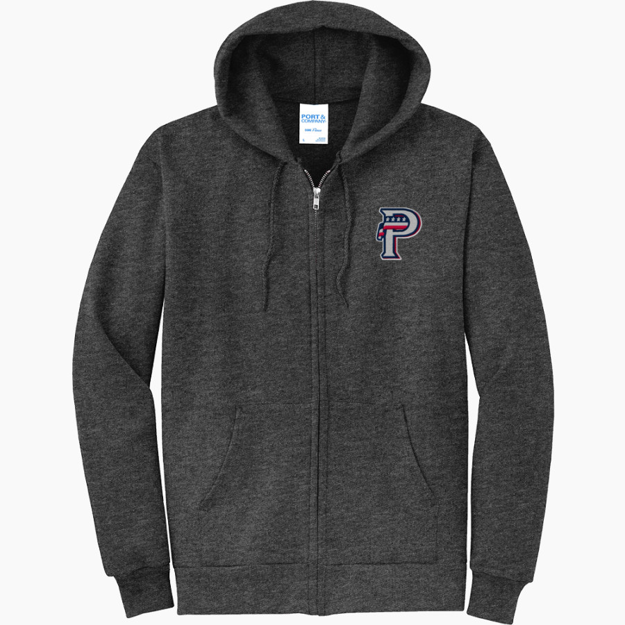 USA PRIME MICHIGAN <span class="pdp-name-mascot">USA PRIME MICHIGAN</span> Port & Company Men's Core Fleece Full-Zip Hooded Sweatshirt
