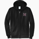 NANIH WAIYA HIGH SCHOOL WARRIORS <span class="pdp-name-mascot">NANIH WAIYA WARRIORS</span> Port & Company Men's Core Fleece Full-Zip Hooded Sweatshirt Front Thumbnail