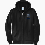 RICHMOND HIGH SCHOOL BLUE DEVILS <span class="pdp-name-mascot">RICHMOND BLUE DEVILS</span> Port & Company Men's Core Fleece Full-Zip Hooded Sweatshirt Front Thumbnail