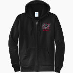 SOUTH WESTERN SENIOR HIGH SCHOOL MUSTANGS <span class="pdp-name-mascot">SOUTH WESTERN MUSTANGS</span> Port & Company Men's Core Fleece Full-Zip Hooded Sweatshirt Front Thumbnail