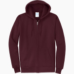 BUTTE CENTRAL CATHOLIC HIGH SCH MAROONS Port & Company Men's Core Fleece Full-Zip Hooded Sweatshirt Front Thumbnail